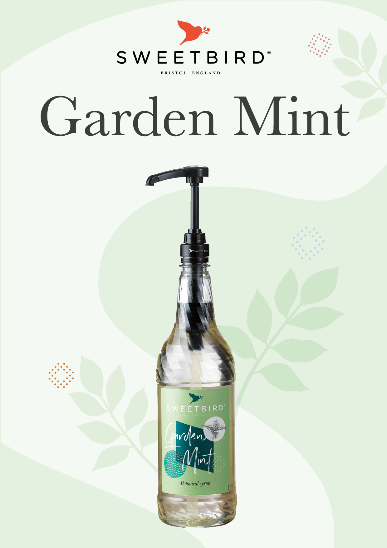 Garden Mint Syrup Recipe Sheet