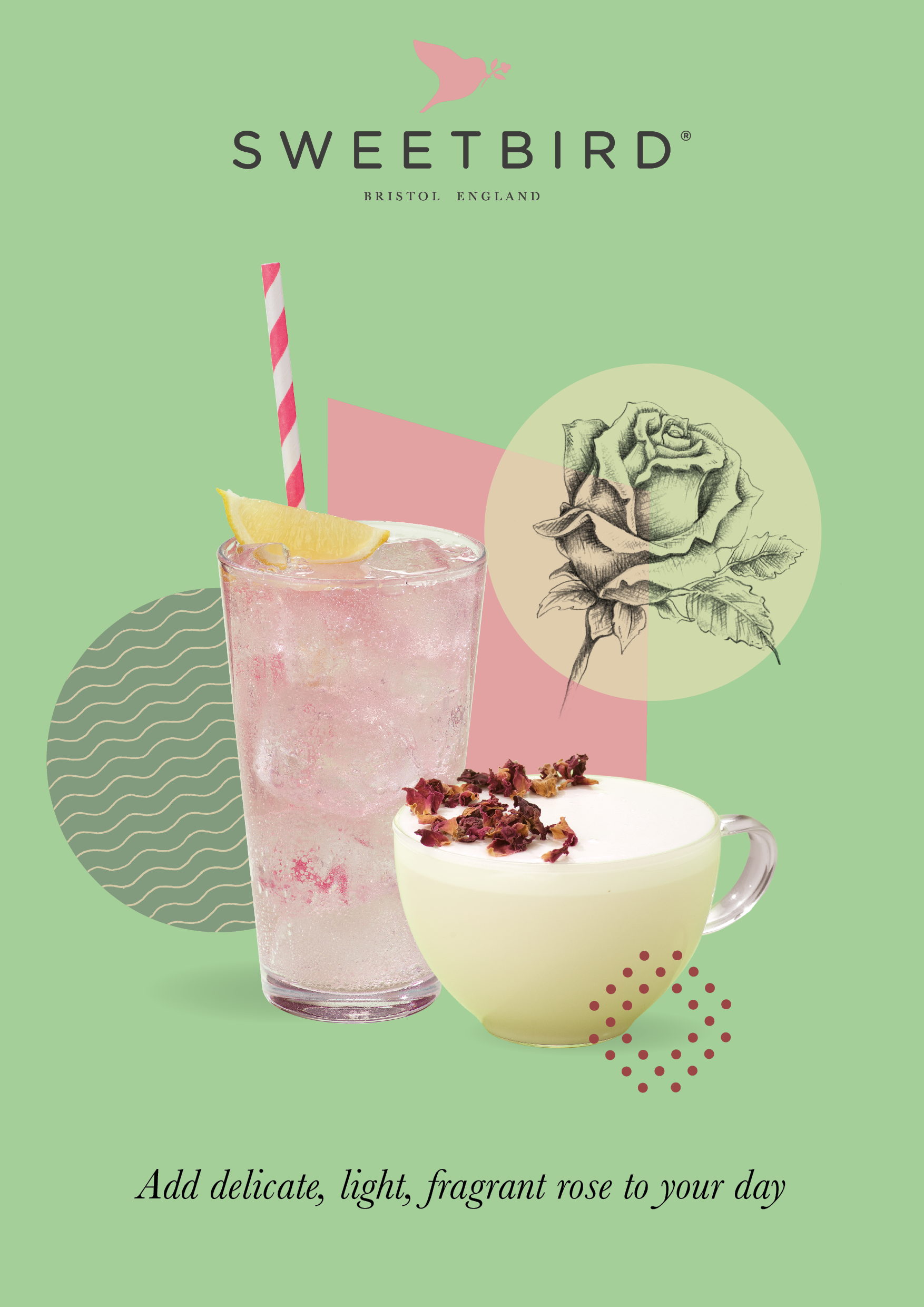 Botanical Rose Syrup Poster
