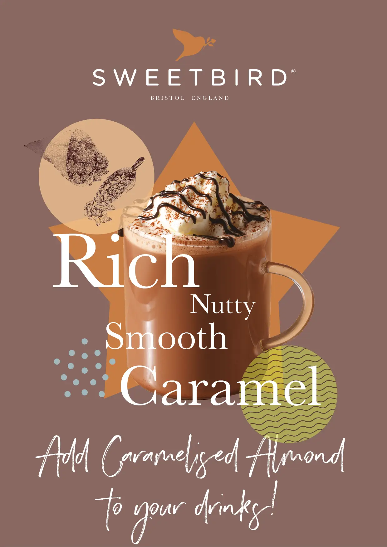 Caramalised Almond Hot Chocolate Poster