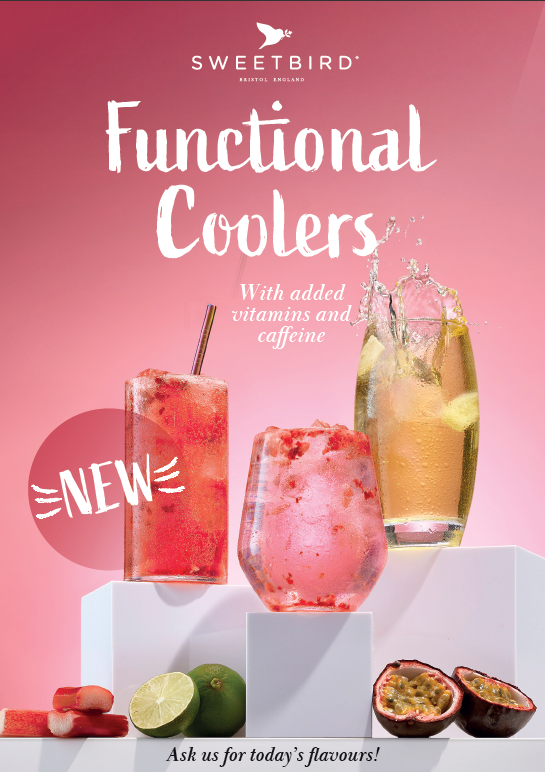 Sweetbird Fusions+ Syrups Coolers Posters