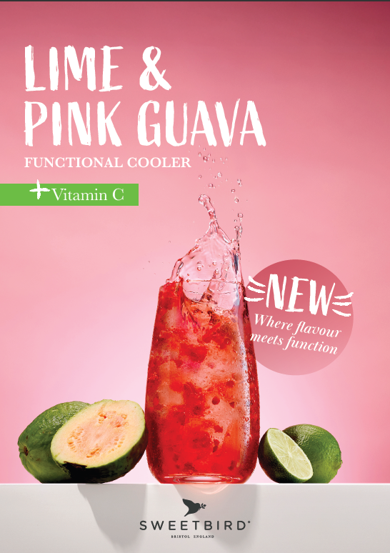Fusions+ Syrups – Lime & Pink Guava Coolers Posters v2