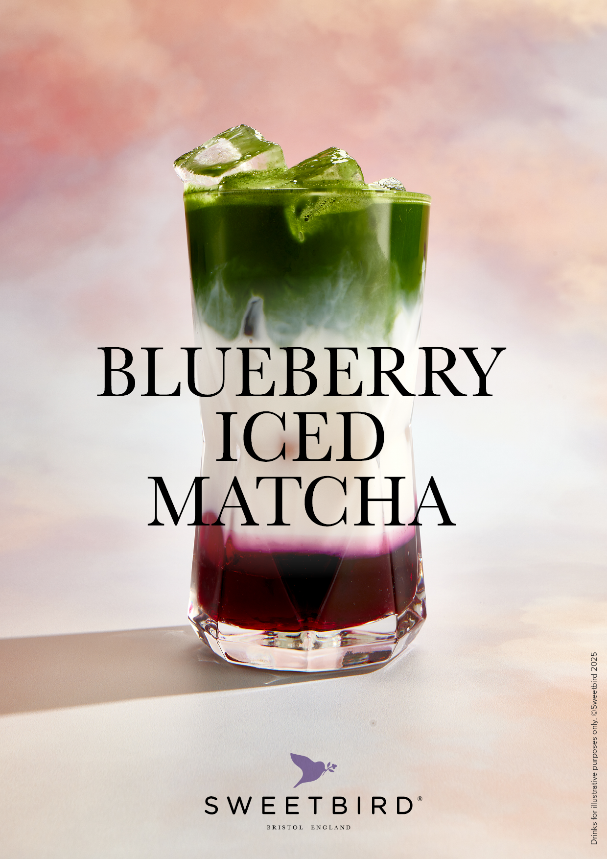Blueberry Iced Matcha Poster